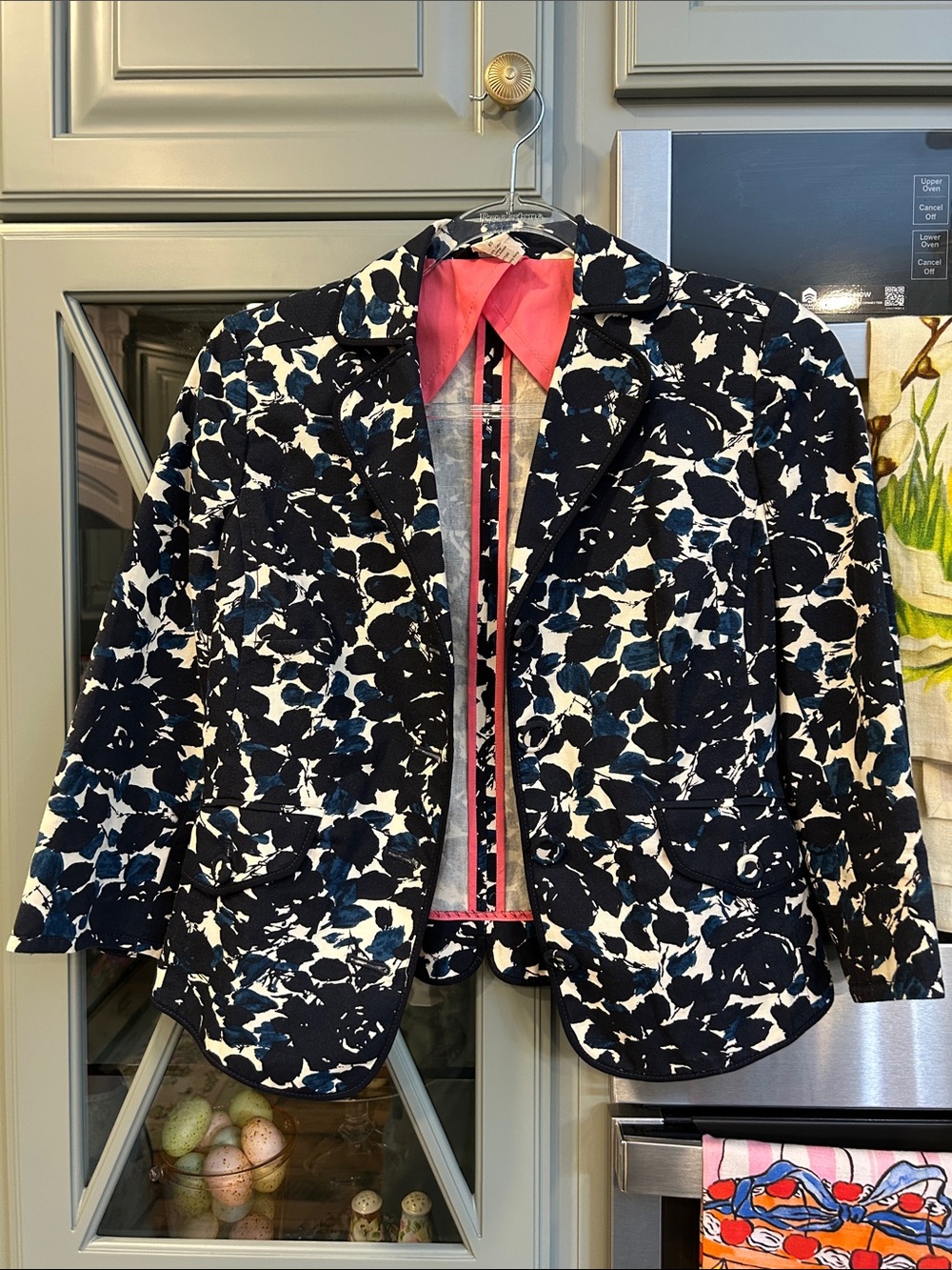 Vintage J. Crew Floral Cotton Jacket XS Y2K